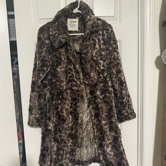 Dylan Chocolate Faux Fur Coat - Picture 8 of 9